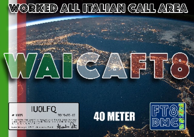 All Italian Call Area 40m #1005